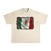 Sandshell mexico flag black glitter leopard Urban Heavy Tee - AdoDesignShop
