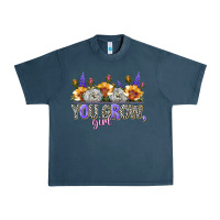 Midnight Navy you grow girl Urban Heavy Tee - NancyCooperArtShop