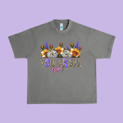 You Grow Girl Urban Heavy Tee Designed By Nancycooperartshop