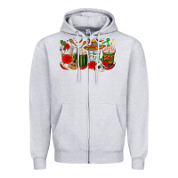 Heather Grey Hispanic Heritage Month Coffee Cups Zipper Hoodie - texasbilliewilder