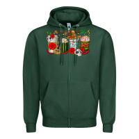 Sports Green Hispanic Heritage Month Coffee Cups Zipper Hoodie - texasbilliewilder