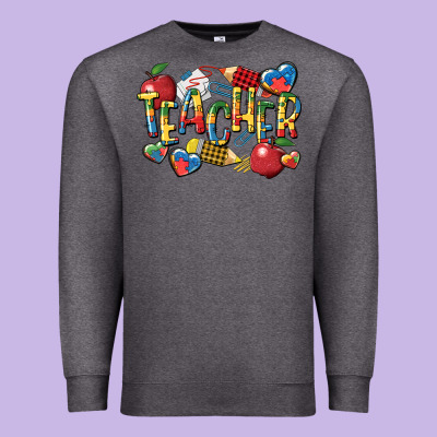 Autism Teacher Premium Sweatshirt Designed By Cowgirlartshop