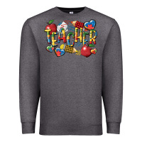 Charcoal Heather autism teacher Premium Sweatshirt - CowGirlArtShop