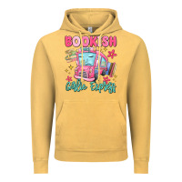 Vintage Mustard bookish girlie express Vintage Hoodie - MaliasSmallBusiness