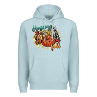 Blue Mist happy fall Premium Hoodie - CowGirlArtShop