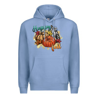 Colony Blue happy fall Premium Hoodie - CowGirlArtShop