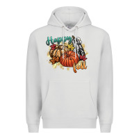Dove Grey happy fall Premium Hoodie - CowGirlArtShop
