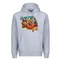 Heather Grey happy fall Premium Hoodie - CowGirlArtShop