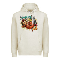 Oatmeal Heather happy fall Premium Hoodie - CowGirlArtShop