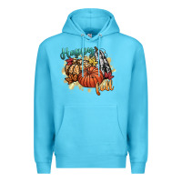 Ocean Blue happy fall Premium Hoodie - CowGirlArtShop