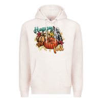 Pale Pink happy fall Premium Hoodie - CowGirlArtShop