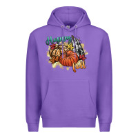 Purple happy fall Premium Hoodie - CowGirlArtShop