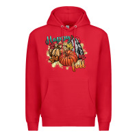 Red happy fall Premium Hoodie - CowGirlArtShop