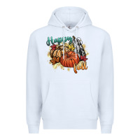 White happy fall Premium Hoodie - CowGirlArtShop
