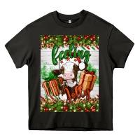 Asphalt Christmas feeling jolly cow Heavy Core Tee - Artiststas