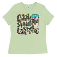 Matcha coffee and grace Ladies Tee - JahusDesignShop