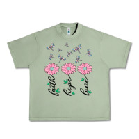 Oil Green faith hope love Urban Heavy Tee - MaliasSmallBusiness