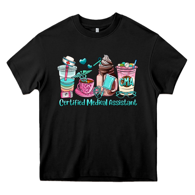 Certified Medical Assistant Coffee Cup Heavy Core Tee by AdoDesignShop | Teevron