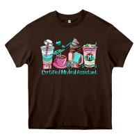 Chocolate Brown certified medical assistant coffee cup Heavy Core Tee - AdoDesignShop