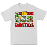 Dove Grey beginning to look like a christmas with gin and gifts Premium Tee - AdoDesignShop