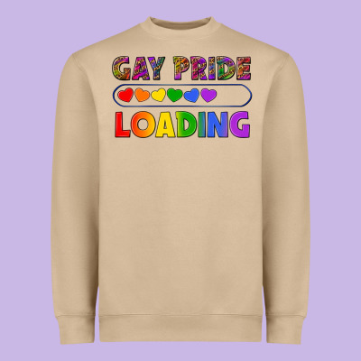 Western Gay Pride Loading Lgbtq+ Heavyweight Sweatshirt Designed By Bundleandbundleshop
