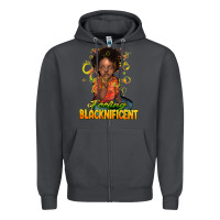 Smoke feeling blacknificent Zipper Hoodie - NancyCooperArtShop