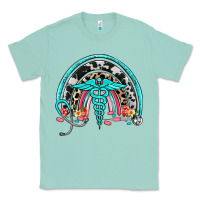 Seafoam nurse rainbow Classic Tee - NancyCooperArtShop