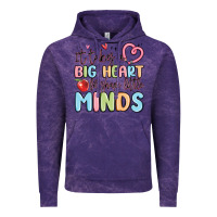 Cloud Purple it takes a big heart for shape little minds Vintage Hoodie - MaliasSmallBusiness