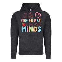 Vintage Black it takes a big heart for shape little minds Vintage Hoodie - MaliasSmallBusiness