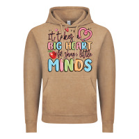 Vintage Coffee it takes a big heart for shape little minds Vintage Hoodie - MaliasSmallBusiness