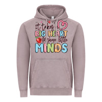 Vintage Zinc it takes a big heart for shape little minds Vintage Hoodie - MaliasSmallBusiness