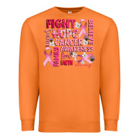 Carrot cancer awareness fight believe hope survive Premium Sweatshirt - CowGirlArtShop