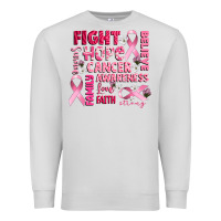 Dove Grey cancer awareness fight believe hope survive Premium Sweatshirt - CowGirlArtShop