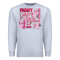 Heather Grey cancer awareness fight believe hope survive Premium Sweatshirt - CowGirlArtShop