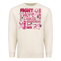 Sandshell cancer awareness fight believe hope survive Premium Sweatshirt - CowGirlArtShop