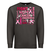 Smoke cancer awareness fight believe hope survive Premium Sweatshirt - CowGirlArtShop