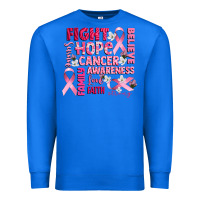 True Royal cancer awareness fight believe hope survive Premium Sweatshirt - CowGirlArtShop