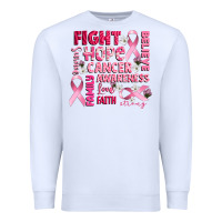 Cancer Awareness Fight Believe Hope Survive Premium Sweatshirt | Teevron