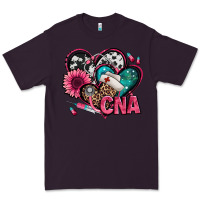 Plum certified nursing assistant cna hearts Premium Tee - Jasminsmagicworld