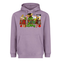 Lavender teacher claus christmas Heavyweight Hoodie - CowGirlArtShop