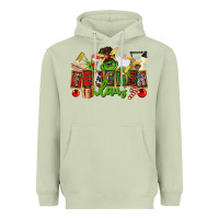 Matcha teacher claus christmas Heavyweight Hoodie - CowGirlArtShop
