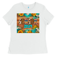 White senior 2024 tumbler  2 artiststas Ladies Tee - Artiststas