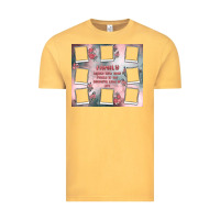 Vintage Mustard family photo collage Vintage Tee - MaliasSmallBusiness