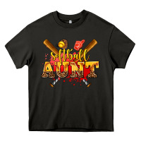 Asphalt softball aunt Heavy Core Tee - AdoDesignShop