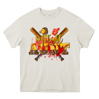 Cream softball aunt Heavy Core Tee - AdoDesignShop