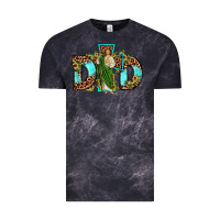 Cloud Black dad san judas sunflower leopard turquoise Vintage Tee - JahusDesignShop