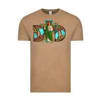 Vintage Coffee dad san judas sunflower leopard turquoise Vintage Tee - JahusDesignShop