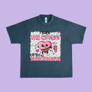 I Teach The Cutest Little Sweethearts Urban Heavy Tee Designed By Maliassmallbusiness