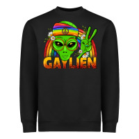 Black Gaylien LGBTQ Pride Heavyweight Sweatshirt - BundleAndBundleShop