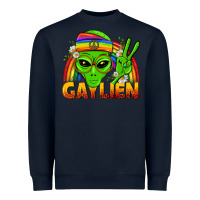 Navy Gaylien LGBTQ Pride Heavyweight Sweatshirt - BundleAndBundleShop
